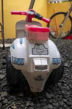 Back of mini scooter Stock Photos