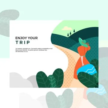 Back to nature holiday background Stock Illustration