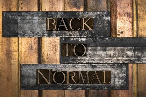 Back To Normal Stock Illustration
