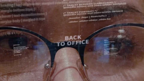 Back to office text on background of developer Stock Footage 149837519
