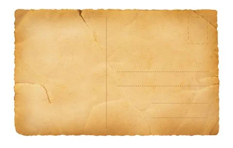 Back old postcard Stock Photos