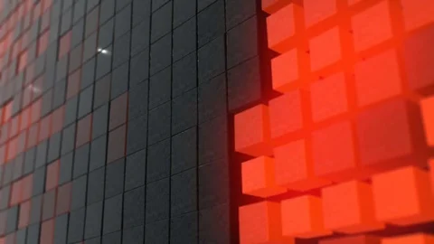 Back orange 3d render background 스톡 동영상 81595687