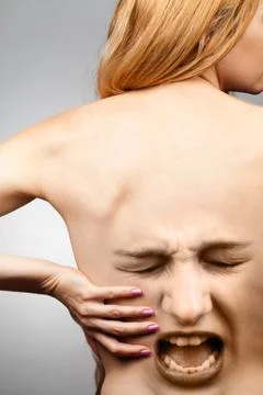Back pain concept Stock Photos