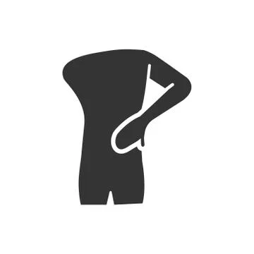 Back Pain Icon Stock Illustration