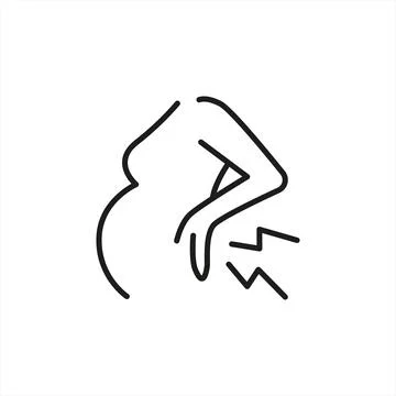 Back Pain Icon Stock Illustration