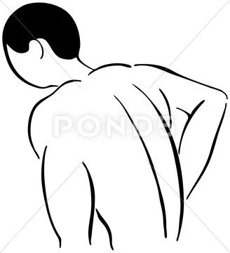 Back pain Stock Illustration