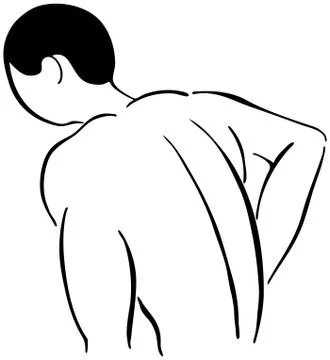 Back pain Stock Illustration