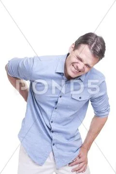 Back pain Stock Photos