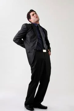 Back pain 스톡 사진