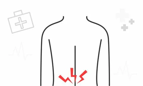 Back pain vector Stock Illustration