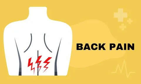 Back pain vector Stock Illustration