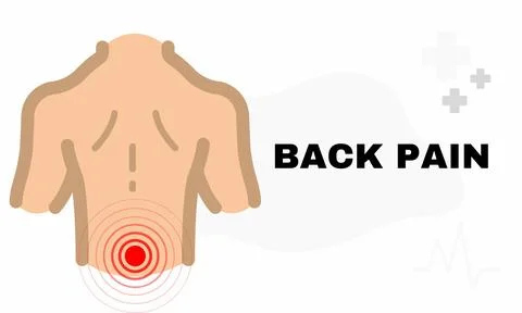 Back pain vector Stock Illustration