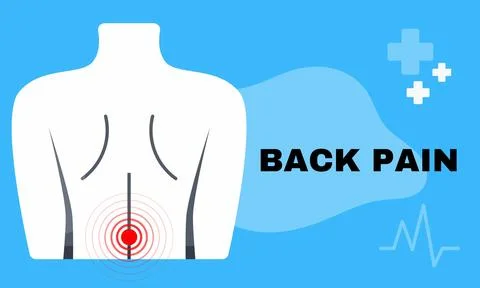 Back pain vector Stock Illustration