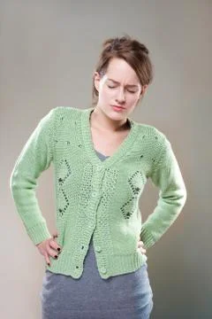 Back pains. Stock Photos