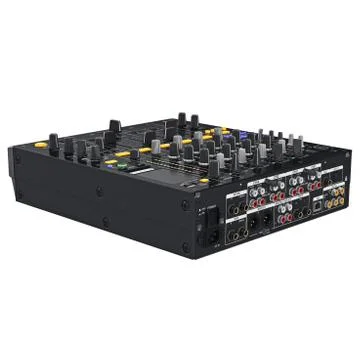 Back panel professional dj mixer イラスト素材