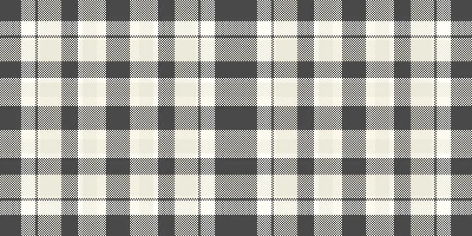 Back pattern vector tartan, trend plaid background seamless. Many check fab.. Stock Illustration