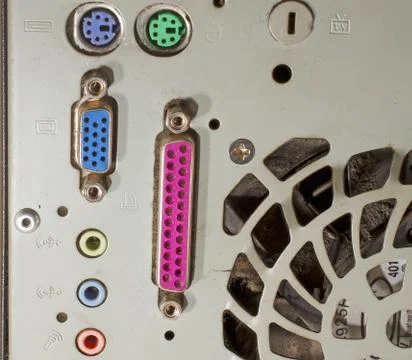 Back of pc Stock Photos