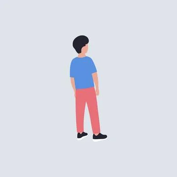 Back People Stock Illustration