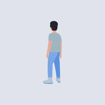 Back People Stock Illustration