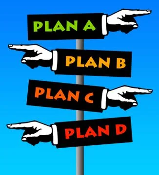 Back-up plans Stock Illustration