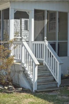 Back porch Stock Photos