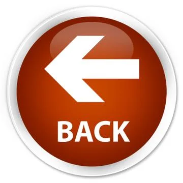 Back premium brown round button Stock Illustration