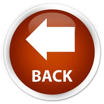 Back premium brown round button Stock Illustration