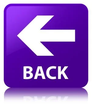 Back purple square button Illustrazione stock