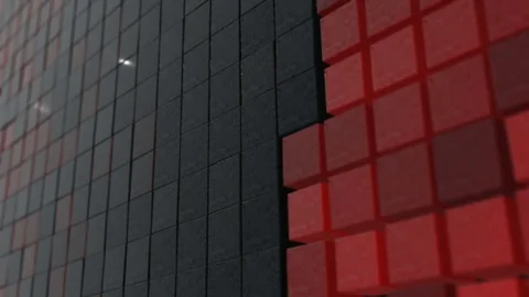 Back red 3d background 스톡 동영상 81618403