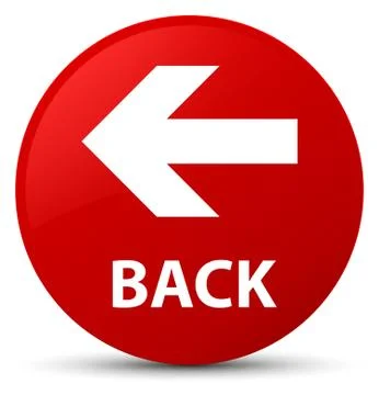 Back red round button Illustrazione stock