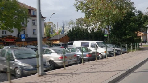 BACK RIGHT - Passenger side driving plate - Zakopane, Poland. Polandzakopane0002 Stock Footage 163278680