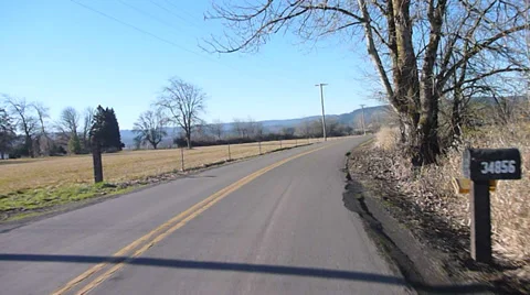 Back Road Driving Stock Footage 33827747