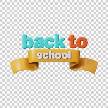 Back To School 3d Illustration Stock Illustration