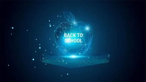Back to School abstract technology concept - great for digital learning Stock Illustration