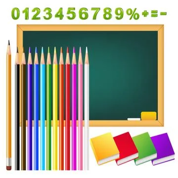 Back to school accessories Stock Illustration