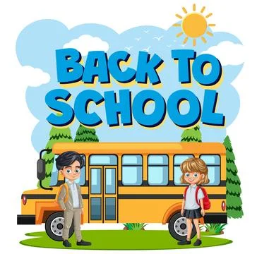 Back to School Adventure Stock Illustration