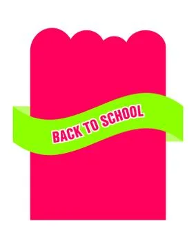 Back to school advertising flyer Stock Illustration