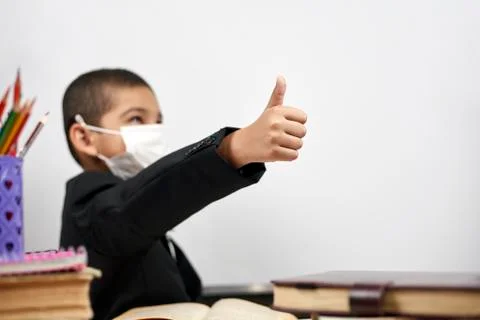 Back to school after covid-19 pandemic Stock Photos