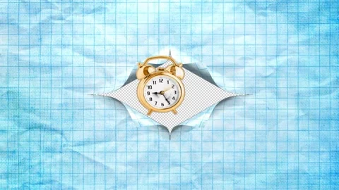 Back to School Alarm-Clock Transition Video stock 159241161