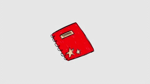 Back-To-School Alpha Loop Elements Stock Footage 313835237