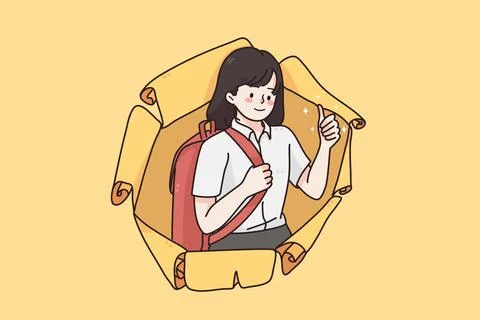 Back to school and learning education concept 库存插图