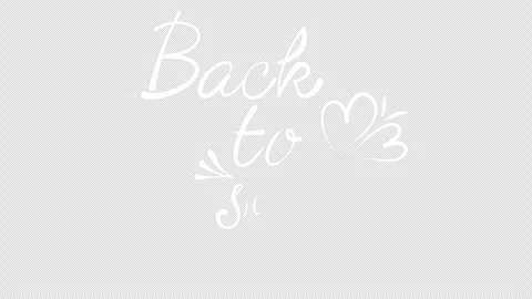 Back to school animated lettering. Video clip with alpha channel. Stock Footage 314301173