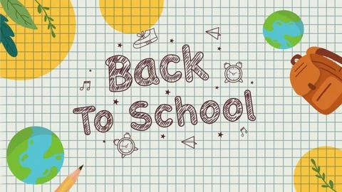 Back To School Animated Video Concept Stock Footage 312129836