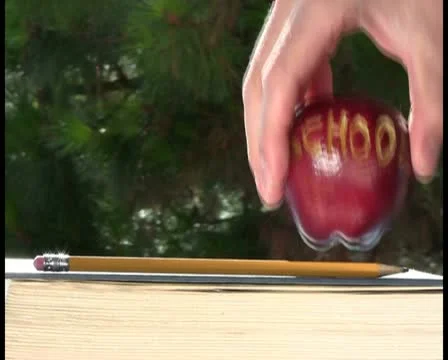 Back to school apples V2 - PAL Stock Footage 12061382