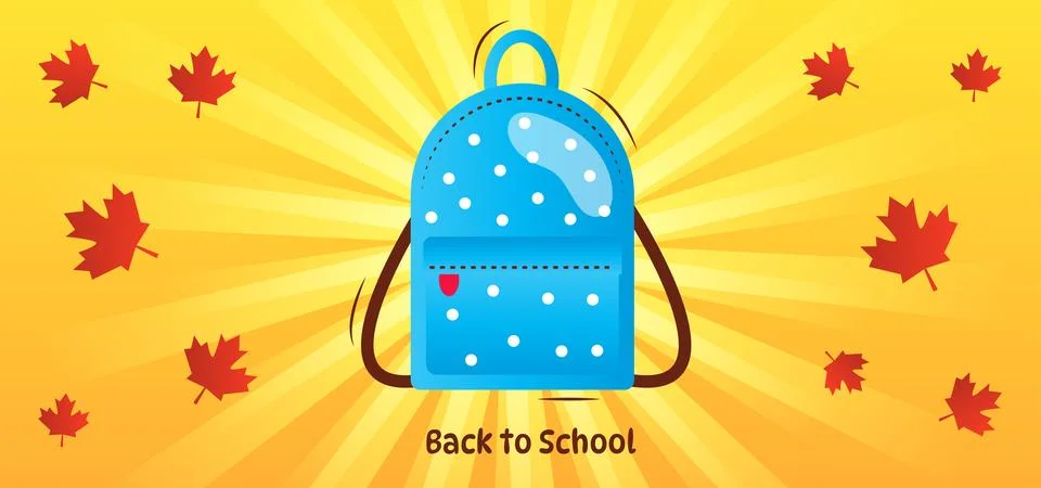Back to School Background with Copy Space Stock Illustration