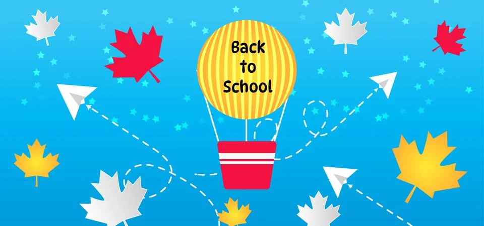 Back to School Background with Copy Space Stock Illustration