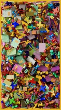 Back to School background design with colorful floating school supplies for.. Stock Illustration