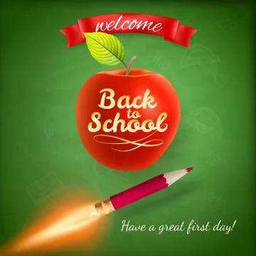 Back to school background. EPS 10 Stock Illustration
