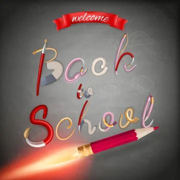 Back to school background. EPS 10 Stock Illustration