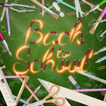 Back to school background. EPS 10 Stock Illustration